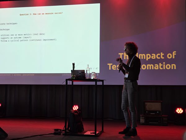 Jacob Jan presenteert op Test Automation Days 2026